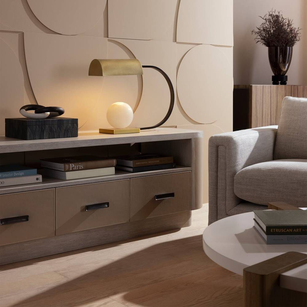 Venice 18 inch Antique Brass Lamp Portable Light