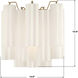 Addis Bath Wall Light in Tronchi Glass White