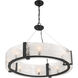 Cloud Break 8 Light 32.5 inch Coal Pendant Ceiling Light