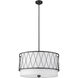 Dalton 4 Light 24 inch Matte Black Pendant Ceiling Light