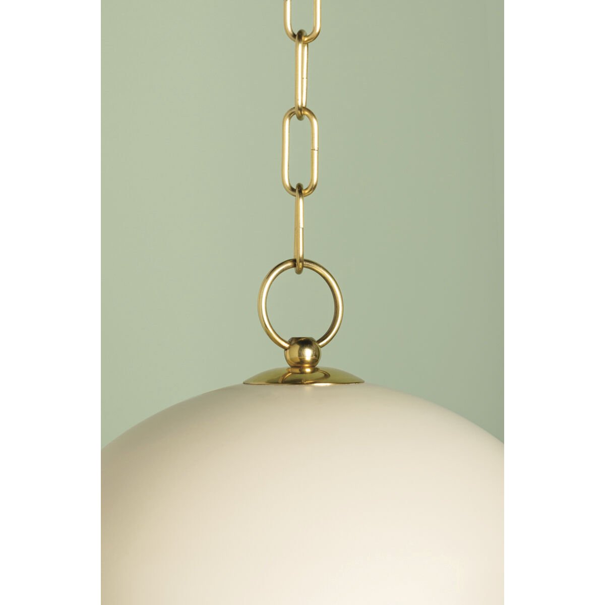 Etna 1 Light 13.5 inch Aged Brass/Soft Cream Pendant Ceiling Light