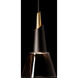 Kora 9.1 inch Oil Rubbed Bronze/Modern Brass Mini Pendant Ceiling Light