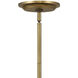 Gigi LED 32 inch Heritage Brass Chandelier Ceiling Light