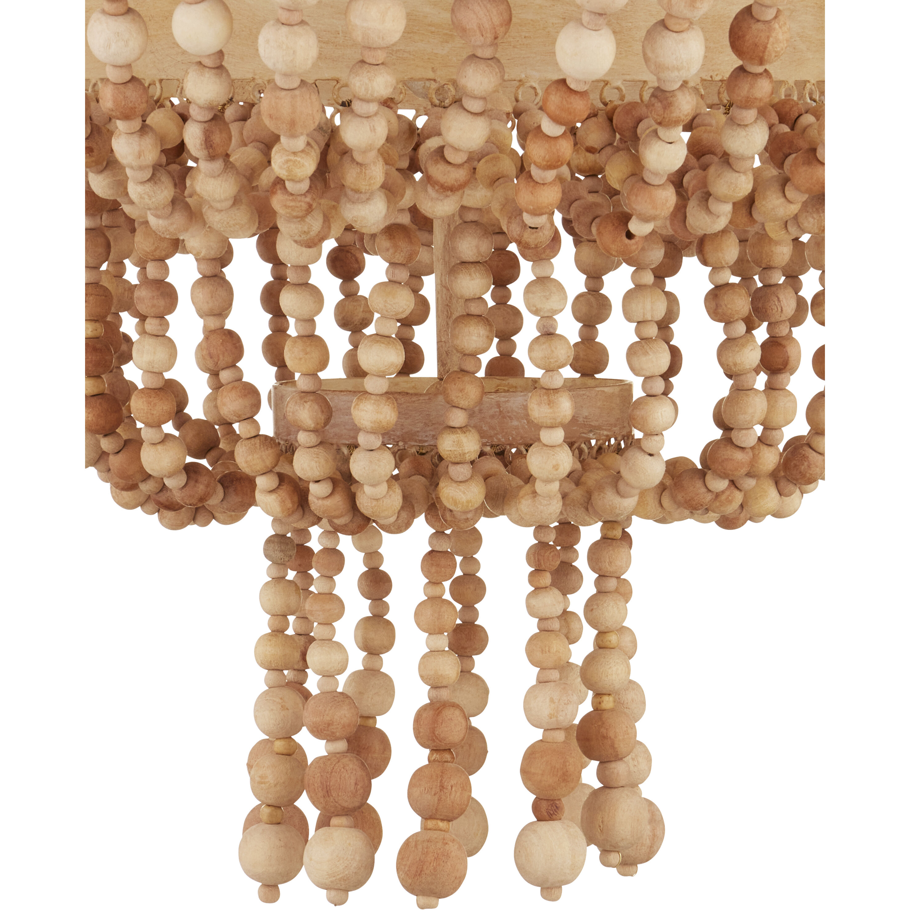 Sabia 6 Light 28 inch Natural/Coco Cream Chandelier Ceiling Light