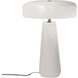 Portable 17.75 inch 60 watt Gloss Black and Matte White Table Lamp Portable Light