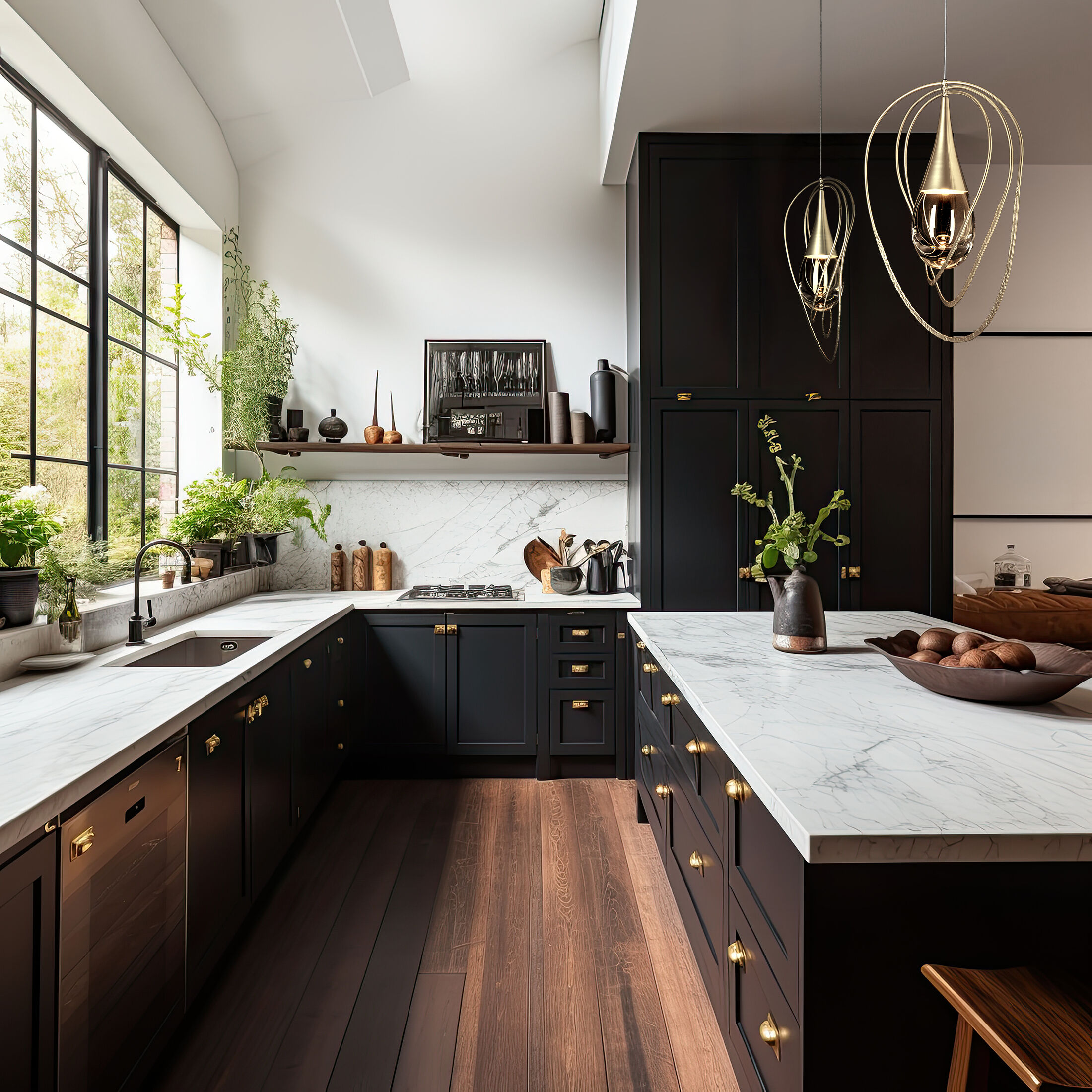 Lyric 1 Light 16.2 inch Modern Brass Pendant Ceiling Light