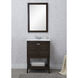 Mason 24 X 33.25 inch Antique Coffee and Chrome Vanity Set
