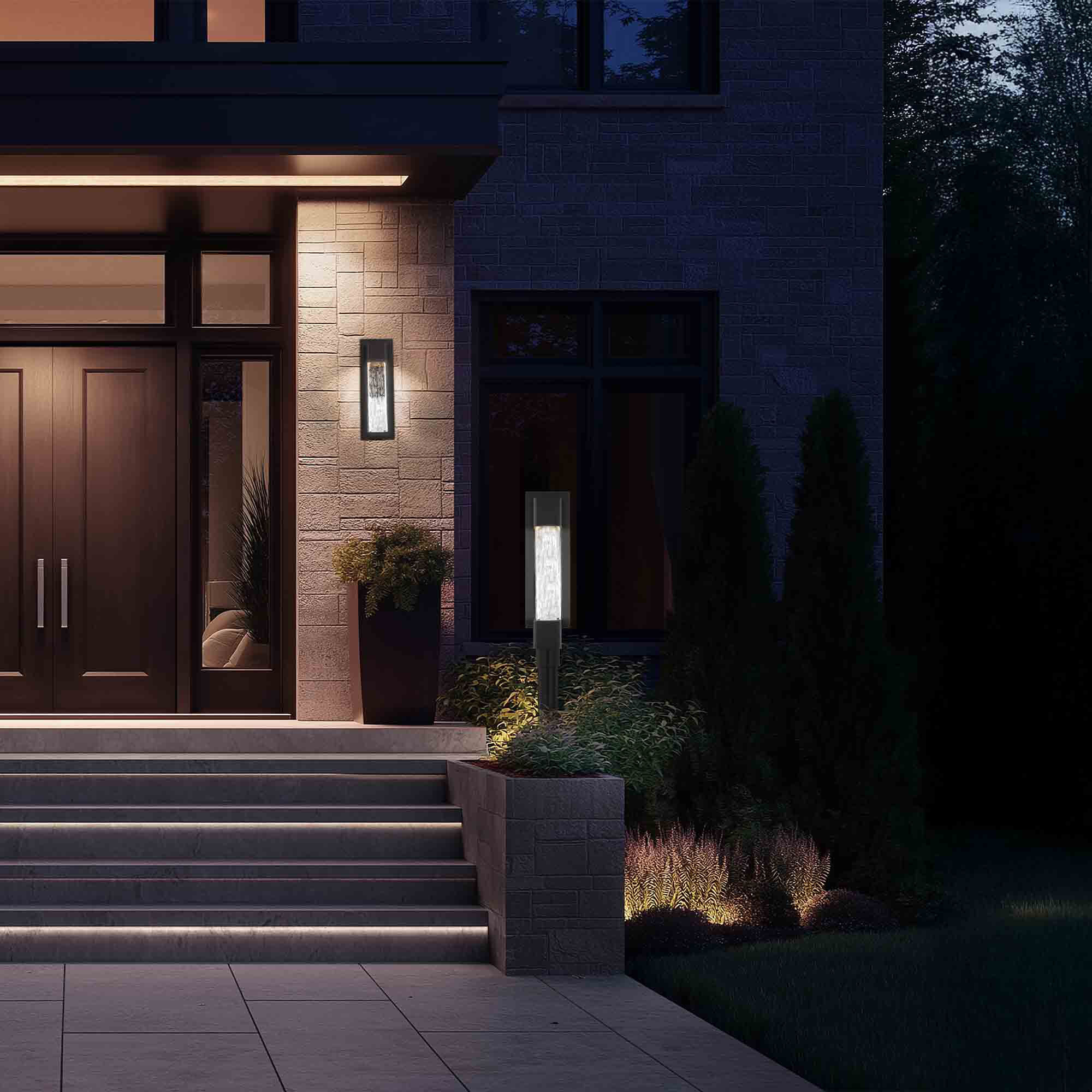 Mist LED 22.8 inch Bronze Outdoor Post Lighting