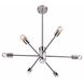 Canada 6 Light 27 inch Shiny Nickel Chandelier Ceiling Light