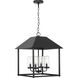 Chapel 4 Light 18.12 inch Textured Black Outdoor Pendant