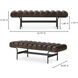 Harrison QN Dark Brown Living Room Bench