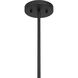 Leeds 3 Light 12 inch Matte Black Pendant Ceiling Light