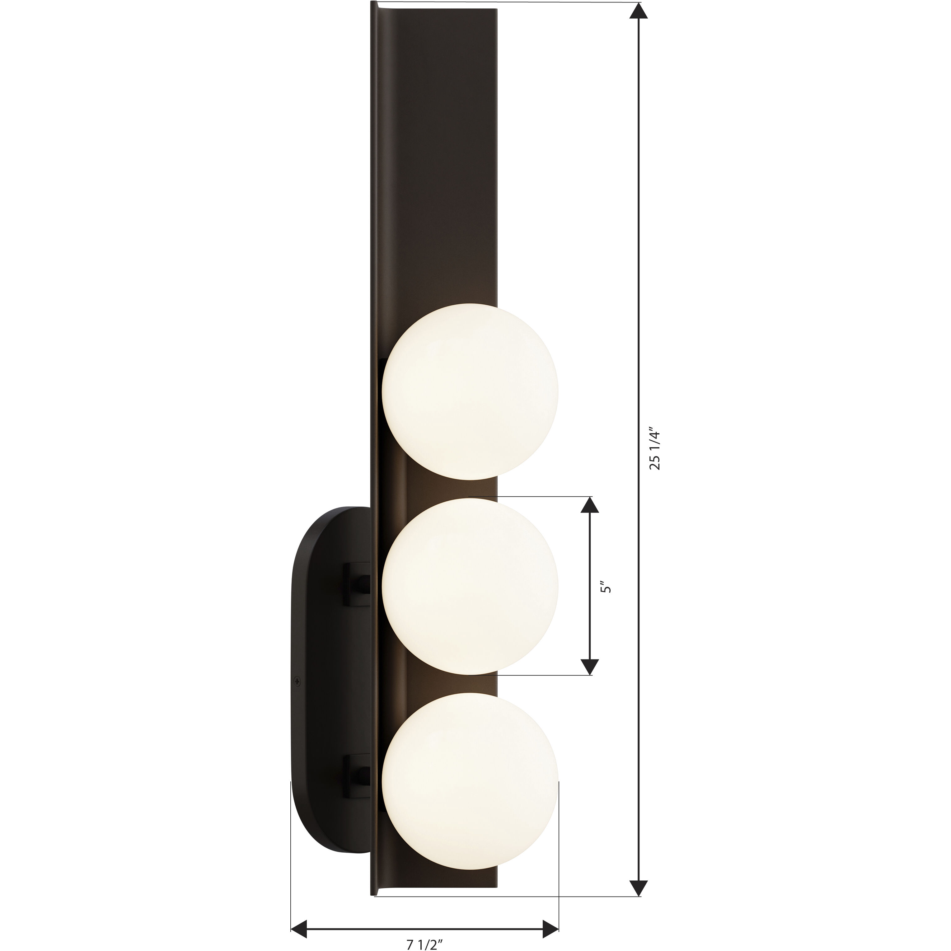 Vestra LED 5 inch Dark Bronze Wall Sconce Wall Light