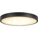 Alora Mood Evelyn 9 inch Matte Black and Alabaster Flush Mount Ceiling Light