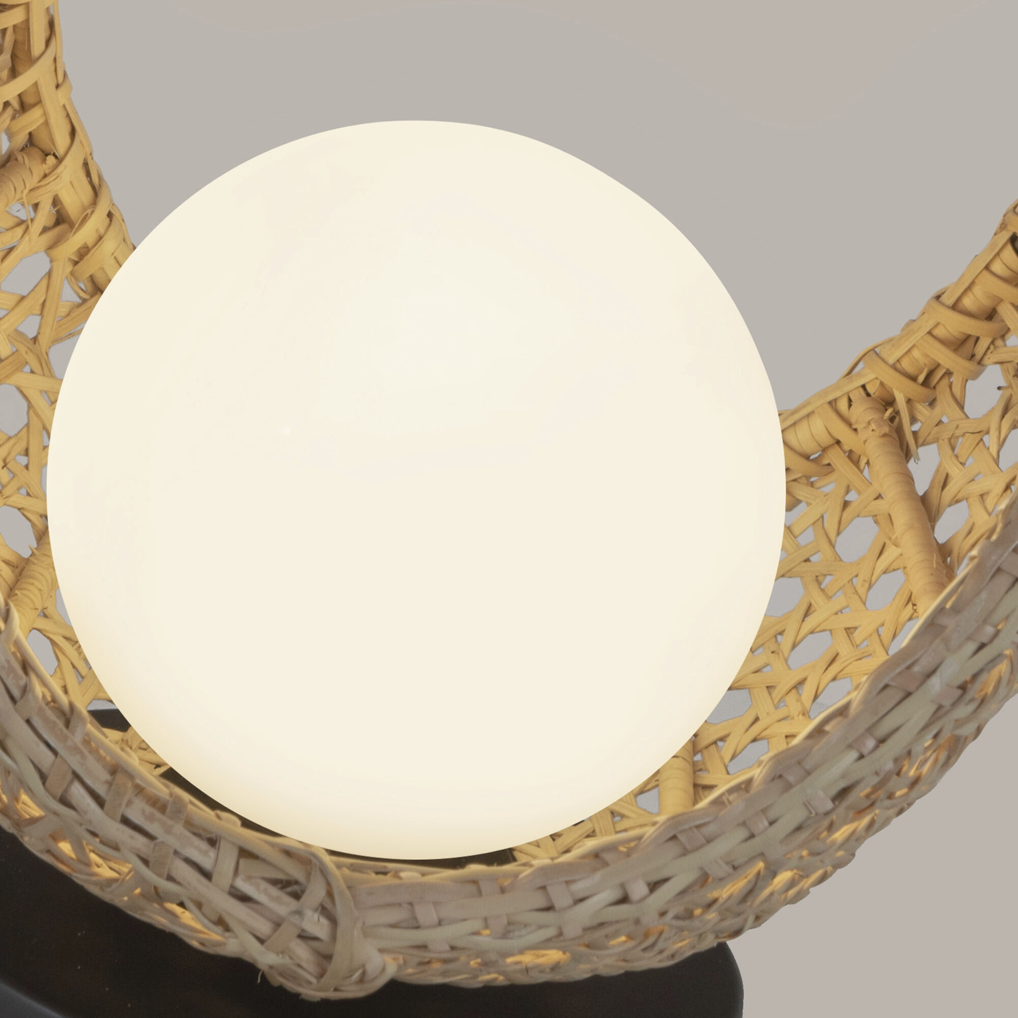 Lanai 10.63 inch 3.00 watt Black/Opal Glass Table Lamp Portable Light