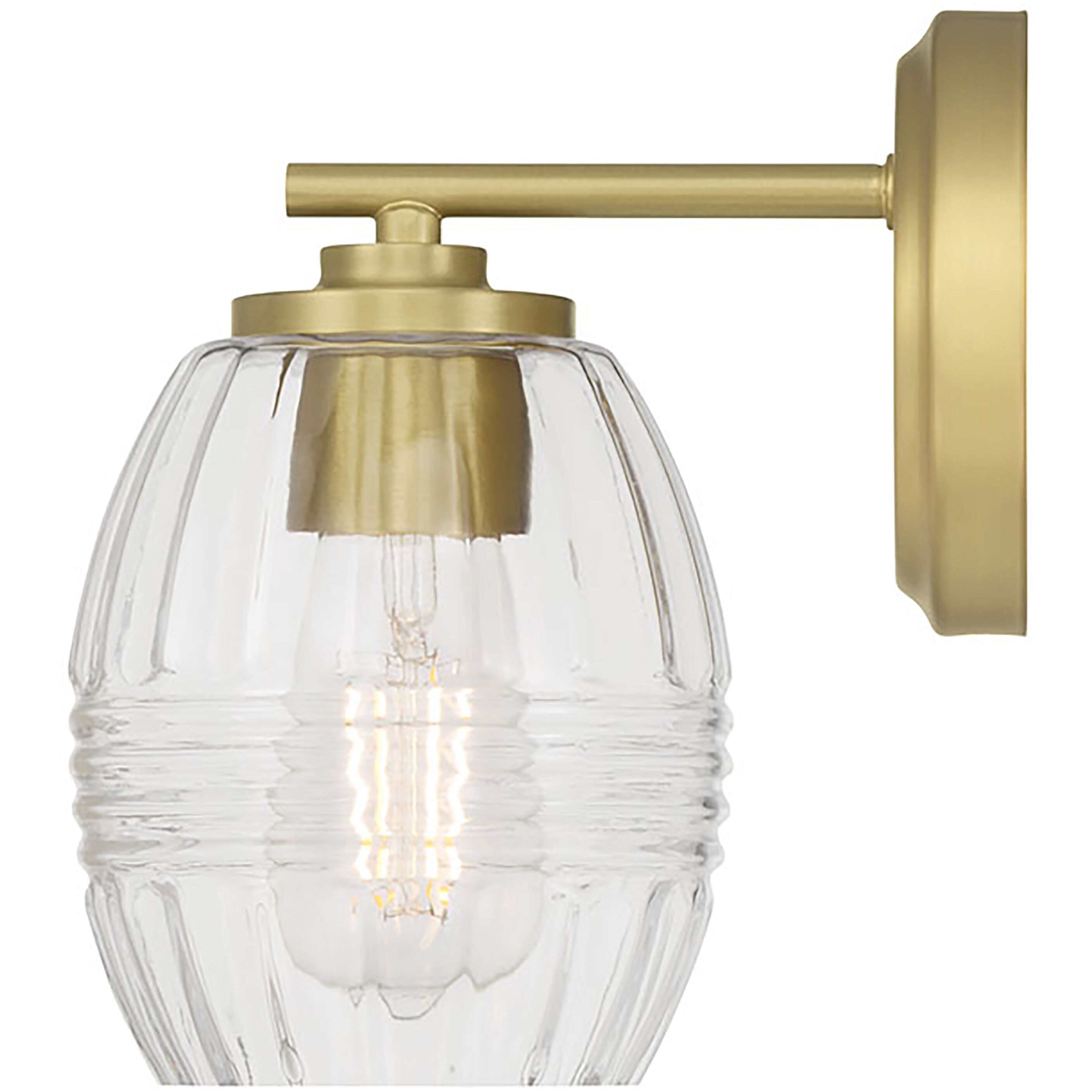 Miravelle 1 Light 5.25 inch Vintage Brass Wall Sconce Wall Light