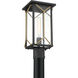 Hillside Manor 1 Light 19 inch Black Outdoor Post, Great Outdoors