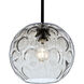 Bombay 1 Light Black Cord Pendant Ceiling Light
