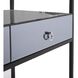 Metro 44 inch Smoked Gray and Black Console Table