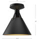 Alora Mood Archer 1 Light 9.5 inch Steel Shade Flush Mount Ceiling Light