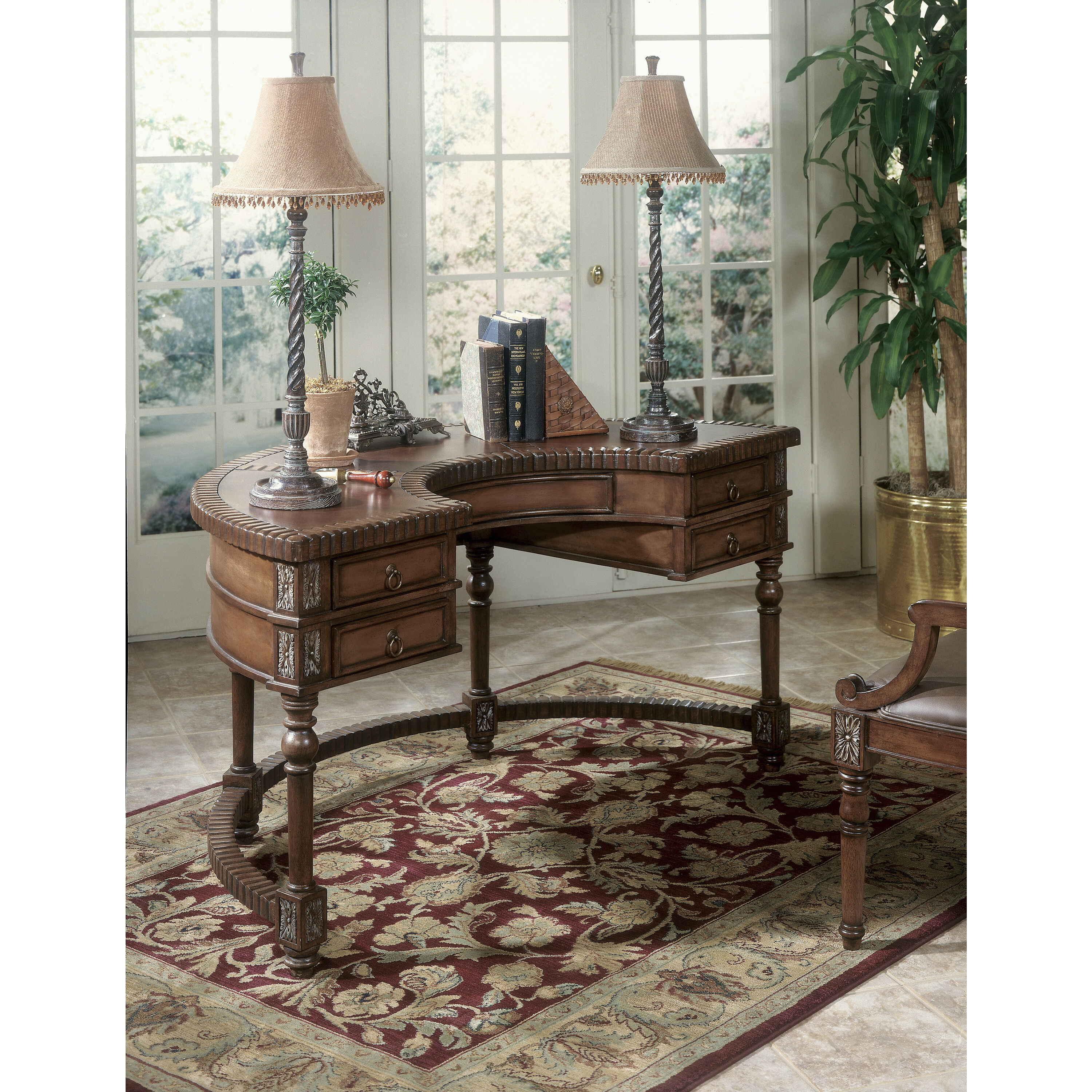 Geneva Demilune 60 X 30 inch Connoisseur's Desk & Secretary