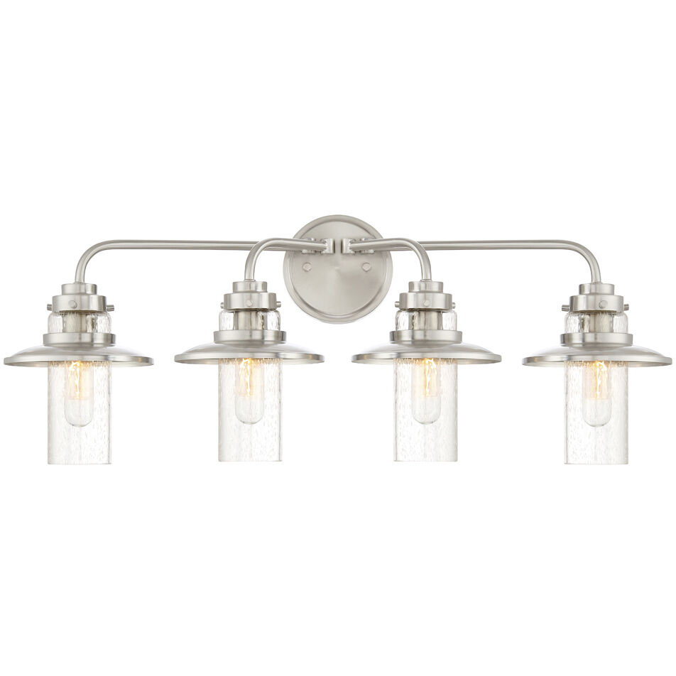 Dover 4 Light 29.75 inch Satin Platinum Bath Light Wall Light