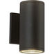 Nordic LED 7 inch Black Exterior Wall Light