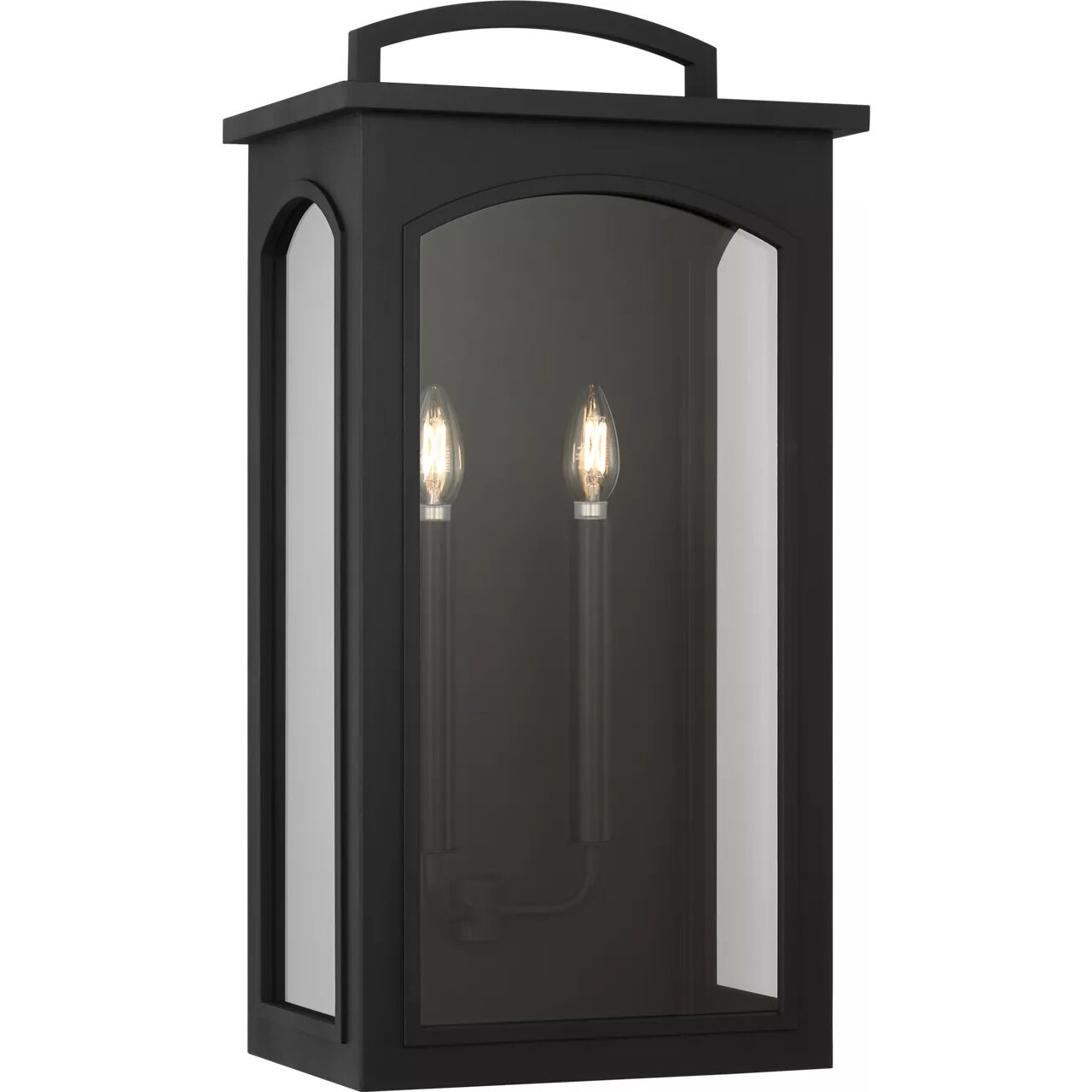 C&M by Chapman & Myers Modesto 2 Light 24.13 inch Textured Black Outdoor Wall Lantern