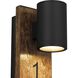 Woodone LED 26 inch Sand Black Outdoor Wall Sconce