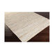 Anthracite 36 X 24 inch Cream/Khaki/Pale Blue/Metallic - Silver Rugs in 2 x 3, Leather