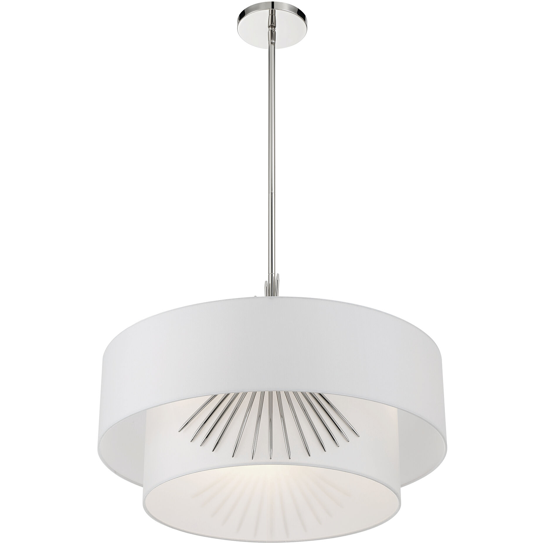 Gramercy 3 Light 21.88 inch Polished Nickel Pendant Ceiling Light