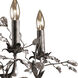 Circeo 5 Light 27 inch Silvered Bronze with Clear Chandelier Ceiling Light