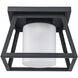 Kingsbury 1 Light 10 inch Black Outdoor Flush Mount