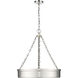 Anders LED 22 inch Polished Nickel Chandelier Ceiling Light in 23