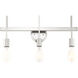 Prague 3 Light 23.5 inch Brushed Nickel Vanity Sconce Wall Light