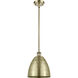 Ballston Dome 1 Light 9 inch Antique Brass Pendant Ceiling Light
