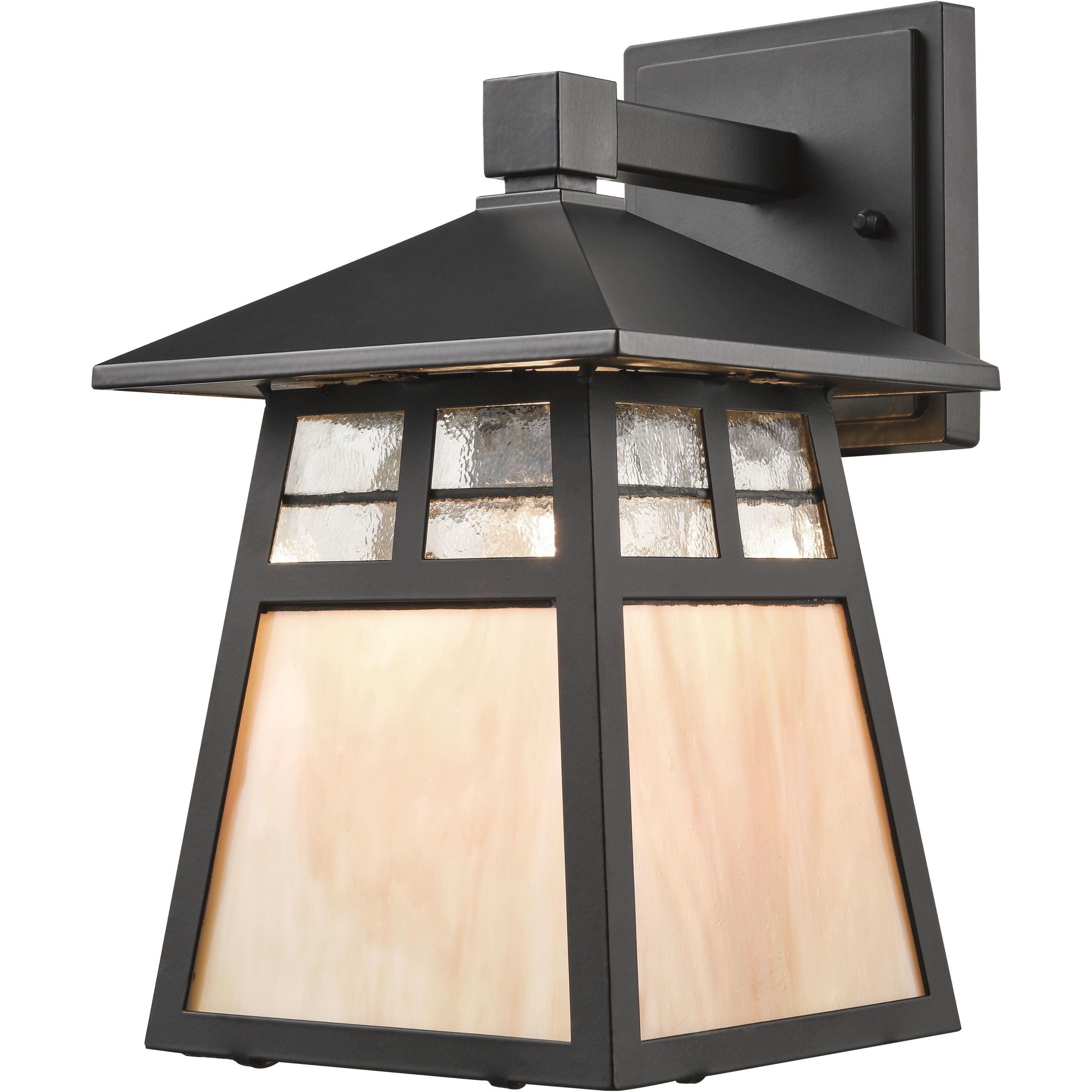 Cottage 1 Light 11 inch Matte Black Outdoor Sconce