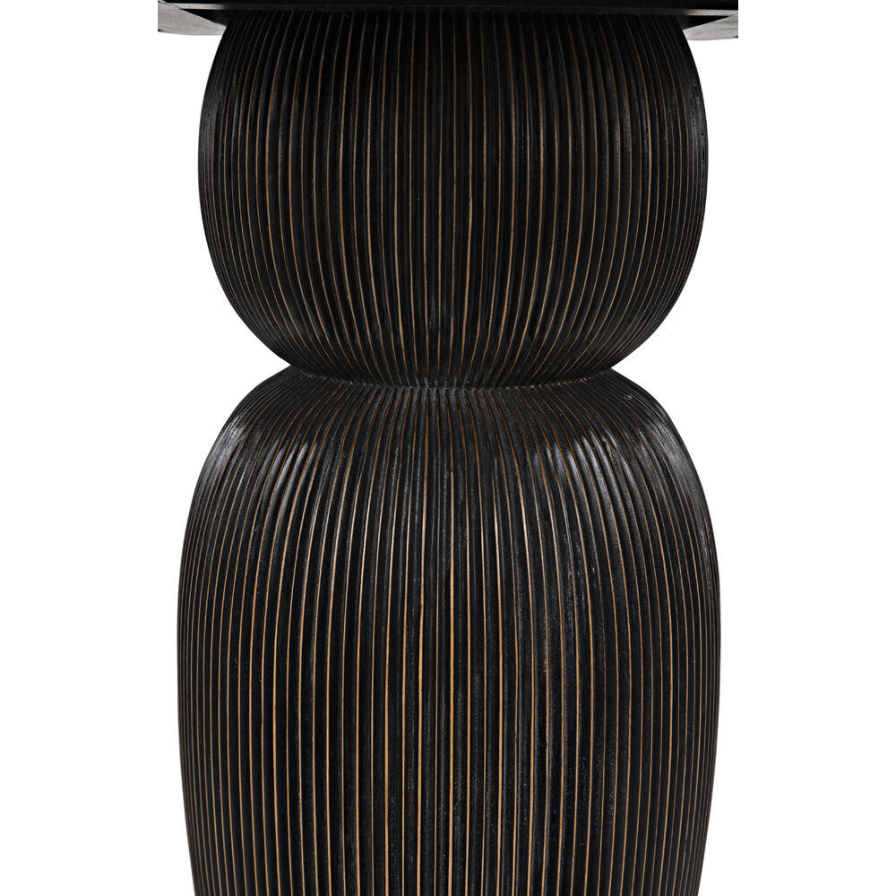 Portobello 40 X 40 inch Hand Rubbed Black Dining Table