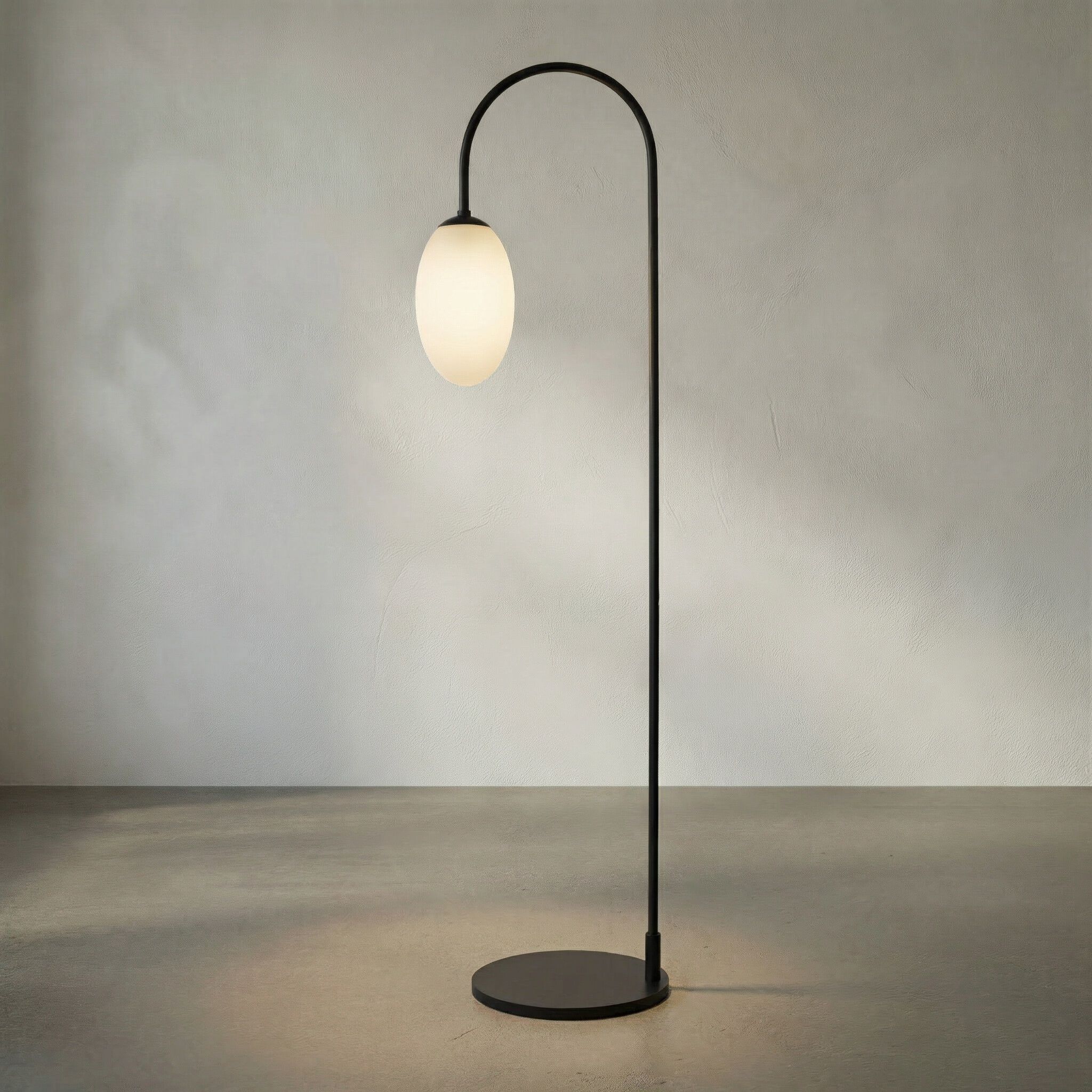 Swan 74 inch 60.00 watt Matte Black Floor Lamp Portable Light