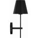 Xavier Bath Sconce Wall Light in Matte Black