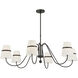 Althia 6 Light 43.75 inch Textured Dark Bronze Chandelier Ceiling Light