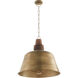 Artisan Series 3 Light 19.75 inch Artisan's Brass Pendant Ceiling Light