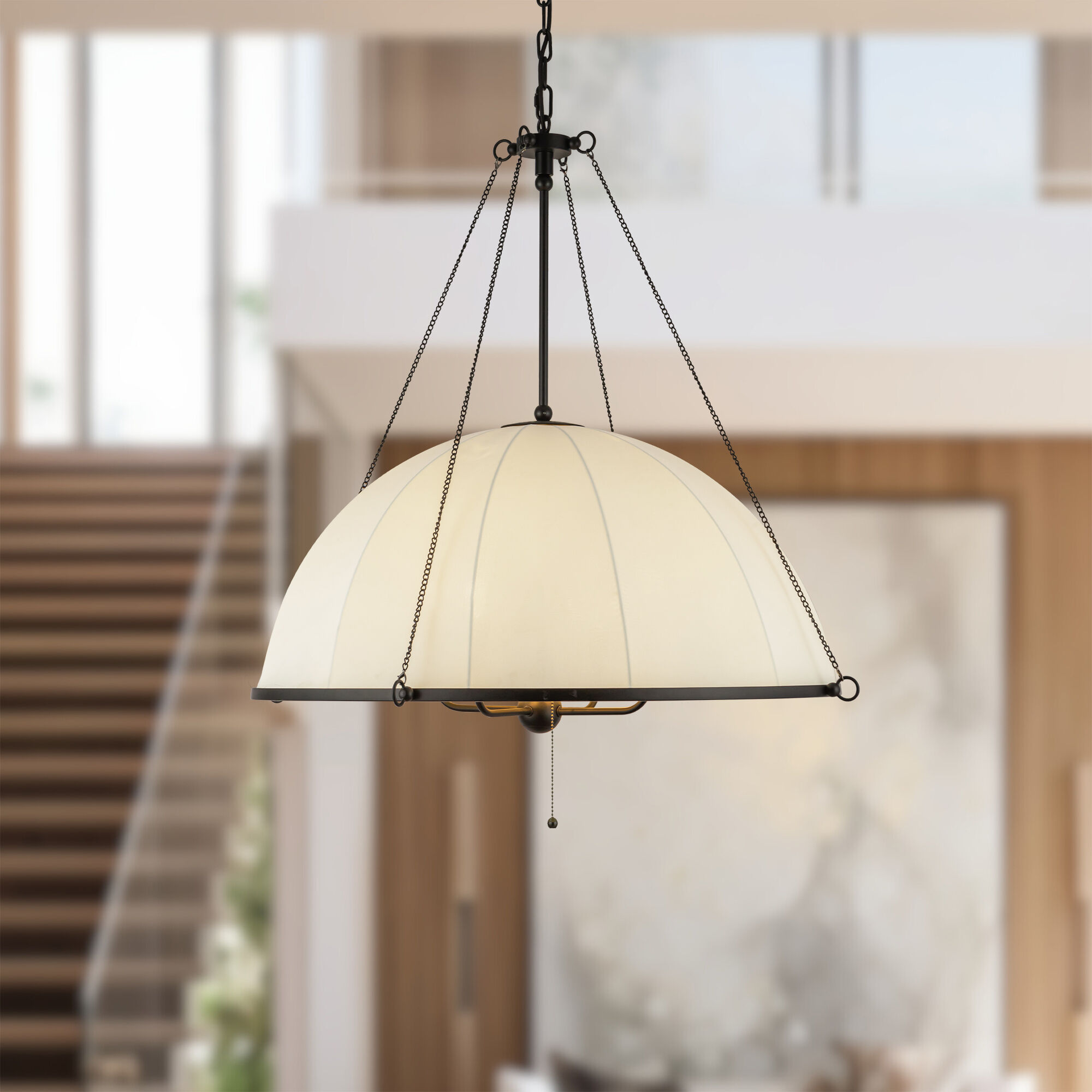 Alora Mood Crosby 4 Light 33 inch Matte Black Chandelier Ceiling Light