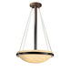 Fusion LED 18 inch Dark Bronze Pendant Ceiling Light in 3000 Lm LED, Opal Fusion