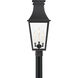 Gloucester 4 Light 26 inch Sand Coal Outdoor Post Mount, The Great Outdoors