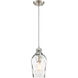 Neighborhood 1 Light 7 inch Brushed Polished Nickel Mini Pendant Ceiling Light