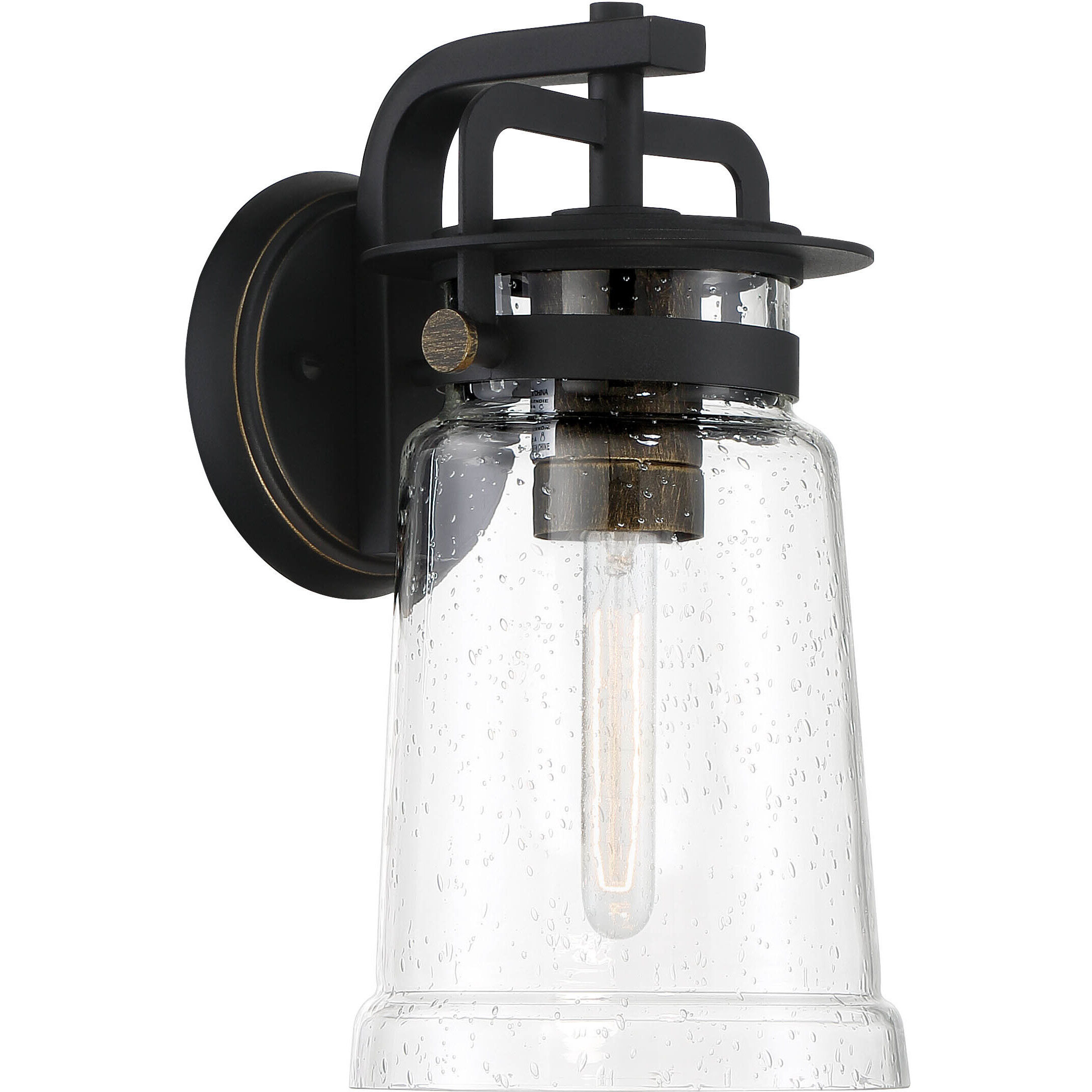 Maribel Heights 1 Light 14 inch Sand Coal/Gold Outdoor Wall Mount, Great Outdoors