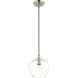 Pendants 1 Light 8 inch Brushed Nickel Pendant Ceiling Light