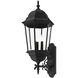 Hamilton 3 Light 29 inch Textured Black Outdoor  Wall Lantern