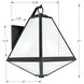 Glacier 3 Light 21 inch Black Charcoal Outdoor Sconce in White